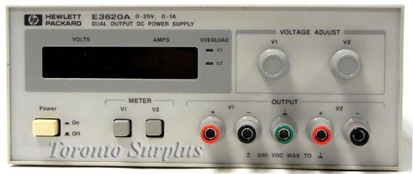 am HP E3620A / Agilent E3620A Dual Output DC Power Supply, 2 x 0-25 VDC, 0-1 Amp (In Stock) z1- SPECIAL PRICE, SEE DESCRIPTION