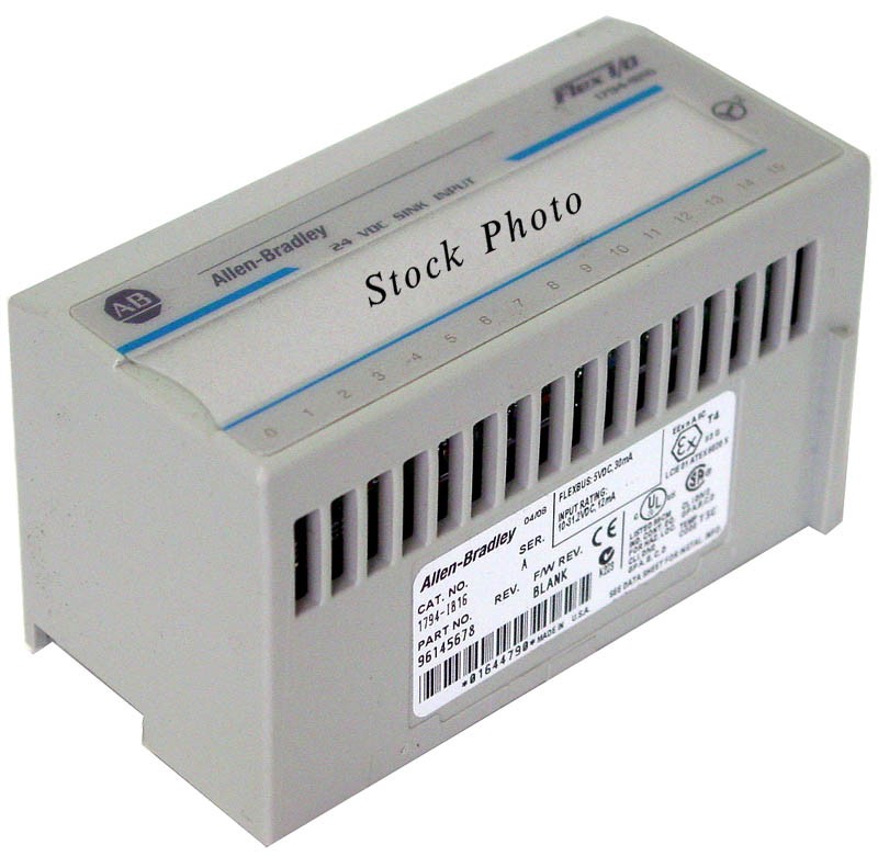 Allen Bradley  1794-IB16 / 1794IB16 / 1794-IB16I/A / 96145678 24 VDC Sink Input- Ser. A,  Rev. B01, F/W Blank