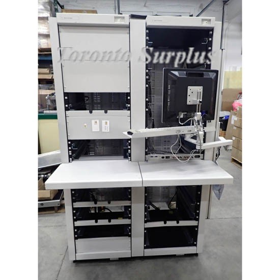 HP 2M / Agilent 2M (6.5') Dual Rack with Work Surface and Monitor