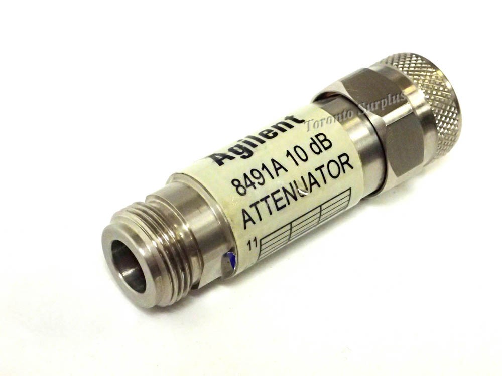 HP 8491A / Agilent 8491A / 8491A-006, 6 dB Attenuator DC-12.4 GHz, 2 W avg (N connectors)