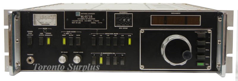 Watkins-Johnson WJ-8718 0.5-30MHz HF Reciever
