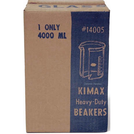 Kimble Products 14005-4000 KIMAX Heavy Duty #14005 4000ml Glass Beaker