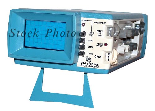 Tektronix 214 - 500 kHz Dual Trace CRT Oscilloscope, Miniscope