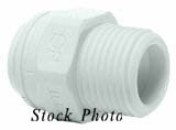 John Guest PP010821W White Polypropylene Male Connector, 1/4" x 1/8 NPTF Straight Adapter BRAND NEW / NOS