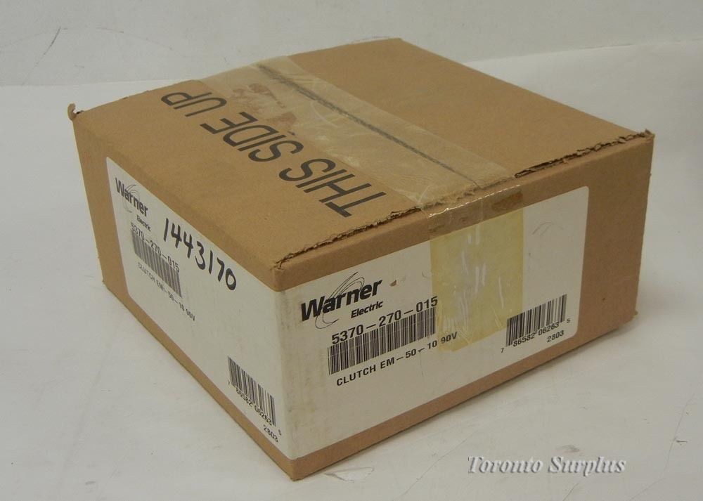 Warner Electric EM 50-10 5370-270-015 Clutch Plate Replacement Part  B309474, BNIB