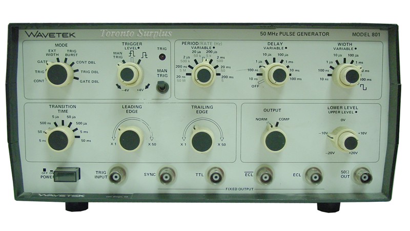 Wavetek 50 MHz Model 801 Pulse Generator