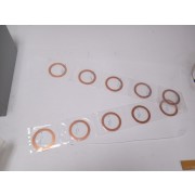  Copper Crush O Ring Gasket OD 3.25" ID2.5'' 3/32'' Thick  Lot of 10