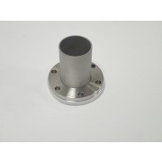 304 Stainless Steel Half Nipple On 70mm(2.75'')OD Conflat Flange 38mm(1.5'')OD Tube F070HN