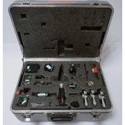 Optikon Laser Optical Set w/ Stages, Post Holders, Kinematic Mirror Mounts in Case 