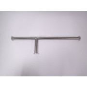 MBraun KF40 Compatible Pipe Tee Helium Leak 1x10^-6 OAL=80cmm Long