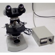 Carl Zeiss Binocular Microscope Neofluar 6,3/0,20 160/- With 872E Power Supply