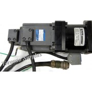 Mitsubishi HA-FE23 AC Servo Motor with Parker Bayside NE34-050 NE Series High Efficiency, Lightweight Gear Head 