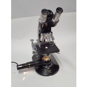 Reichert Biozet 252 383 Binocular Microscope With -10/0.25,100/1.25,40/0.65 LEITZ 2417 Objectives