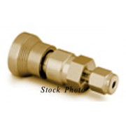 Swagelok B-QC4-B-400 Brass Instrumentation Quick-Connect Body, 0.2 Cv, 1/4 in.Tube Fitting