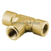 Swagelok B-8-T  Brass Pipe Fitting, Tee, 1/2 in. Female NPT 