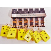 ECD PFE Thermocouple Adapter Set, M45-0900-60/ M45090060 with Set of 6 E31-0900-64/ E31090064 Thermocouplers