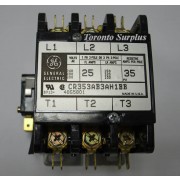 Lennox GE 48G58 / 48G5801 Contactor with Interlock, 24 VDC Coil, 3 Pole Double Break, 25 Amp BNIB / NOS