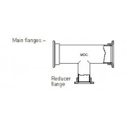 MDC 724012 Tee, Reducing Tee NW40 to NW25 (QF40/QF25)