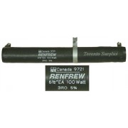 Resistor Wirewound, Renfrew / IRC  6-1/2EA 3R 3ohm, 100W Adjustable (no slider)