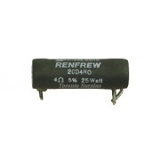 Resistor Wirewound, Renfrew / IRC  2CD 4R0 4ohm, 25W Fixed