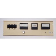 Larcan Front Panel: 40D1200G REV Prefix  AC Volt Meter/ Elapsed Time Indicator meter / DC Volt Meter