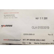Harris Corporation 12005-0080-01 Rev B Kit RF-5800M-VXX/ 2 ANC New