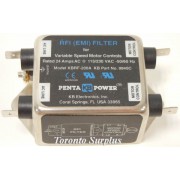 KB Electronics Penta Power KBRF-200A RFI (EMI) Filter, 115/230 VAC, 24A