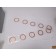  Copper Crush O Ring Gasket OD 3.25" ID2.5'' 3/32'' Thick  Lot of 10