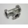 Varian Conflat Stainless Steel Tee 2 Rotatable 1 Fixed 2.75'' OD 6 Holes 