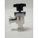 Stainless Steel, Bellows Sealed Angle Valve, Manual, Viton Bonnet & Seat Seals, NW 25 Flanges SAVB-25NM