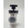 Stainless Steel, Bellows Sealed Angle Valve, Manual, Viton & Seat Seals NW40 Flange SAVB-40NM New Open Box