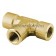 Swagelok B-8-T  Brass Pipe Fitting, Tee, 1/2 in. Female NPT 