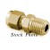 Swagelok B-200-1-2BT / B20012BT Bored- Through Brass Tube Male 1/8" NPT Connector / Fitting BRAND NEW / NOS 